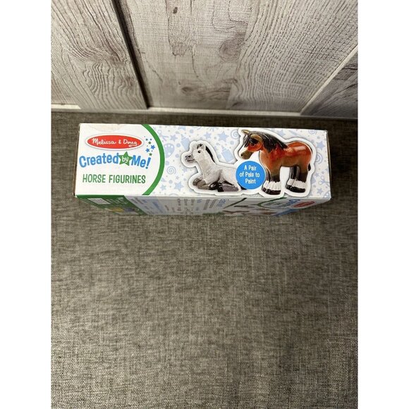 Melissa & Doug Created by Me! Horse Figurines Craft Kit A Pair of Pals to Paint - Picture 3 of 4